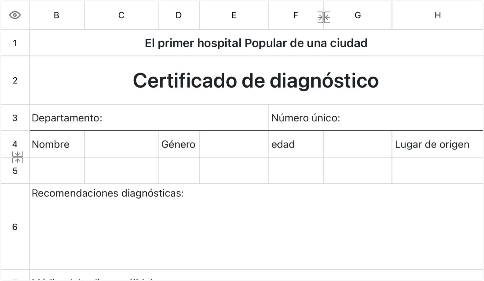 Certificado de diagnóstico